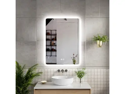 Spiegel vierkant 80x80 + Led en verwarming, Karo – kavel bij Onlineveilingmeester, Zutphen