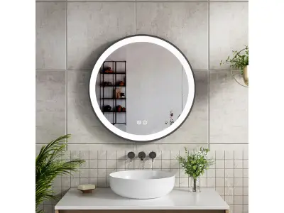 Spiegel rond 60 cm + Led en verwarming, Karo – kavel bij Onlineveilingmeester, Zutphen
