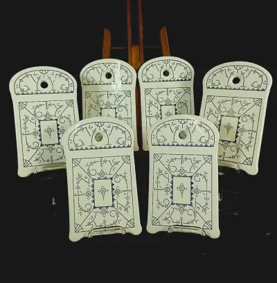 Set van 6 Boch Copenhague broodplankjes – kavel bij De Kringwinkel, Turnhout