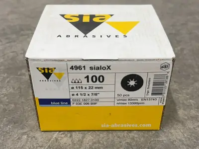 3x Sia schuurschijf P100 ø115mm Sialox 50-pack – kavel bij XL Auctions