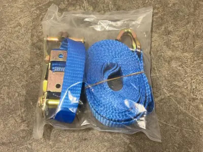 10x Konvox spanband ratelgesp+haak 25 mm x 5 m – kavel bij XL Auctions
