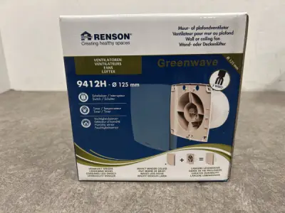 Renson ventilator met vochtsensor ø125mm Greenwave – kavel bij XL Auctions
