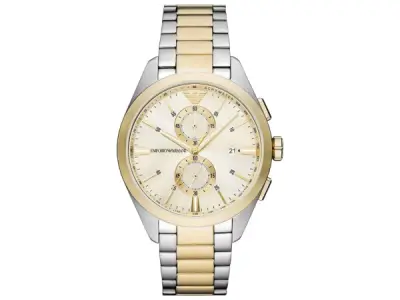 Emporio Armani | Luxe Claudio Two-Tone Chronograaf – kavel bij XL Auctions