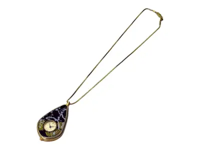 Vintage | Elegant Druppel Kettinghorloge met Lakwerk – kavel bij XL Auctions