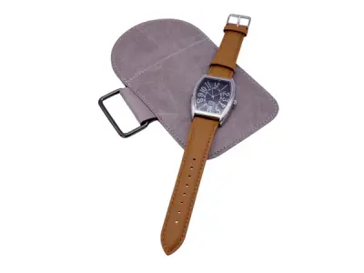 Wailer | Elegant Tonneau Dresswatch met Lederen Band – kavel bij XL Auctions