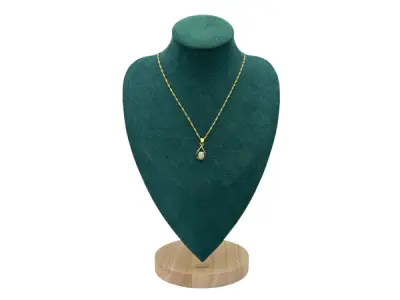 Collier | Vergulde Ketting met Opaal Hanger – kavel bij XL Auctions