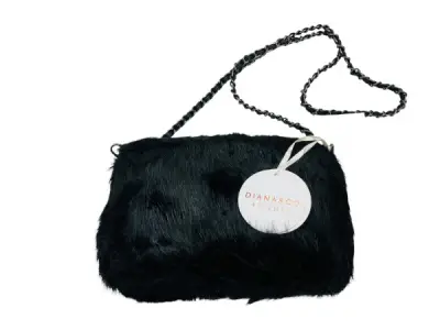 Diana & Co Firenze Faux Fur Schoudertas - Zwart – kavel bij XL Auctions