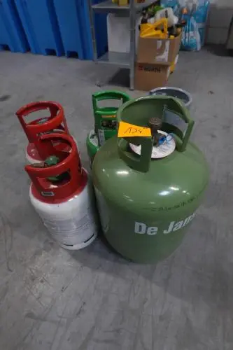 5x Diverse gasfles – kavel bij Openbare Verkopen