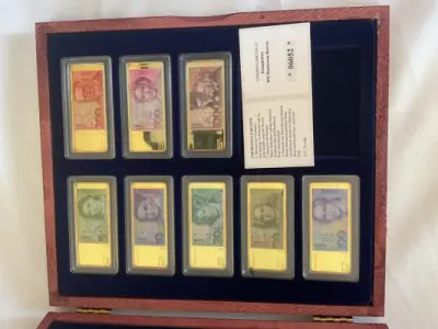 Komplettset DM Banknoten Barren – kavel bij Schwarzfischer Auktionen, Frage