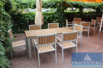 Gastronomie Außenbestuhlung 54 Stühle 10 Tische – kavel bij Proventura, Halle