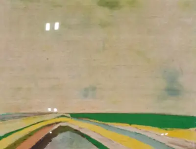 Kunstwerk in lijst, Maya Wildevuur, Landschap, 1987 – kavel bij Onlineveilingmeester, Groningen