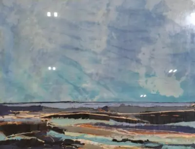 Zijde collage, Maya Wildevuur, Compositie, 1986 – kavel bij Onlineveilingmeester, Groningen