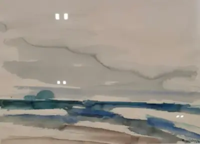 Aquarel, Maya Wildevuur – kavel bij Onlineveilingmeester, Groningen