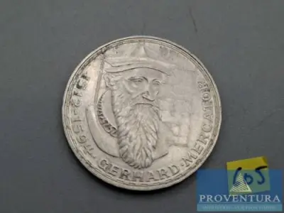 Silbermünze Bundesrepublik Deutschland 5 DM Gerhard Mercator 1969 vz Silber .625 11.2 gr Rauhgewicht – kavel bij Proventura, Göttingen