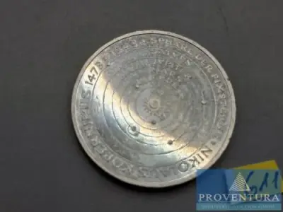 Silbermünze Bundesrepublik Deutschland 5 DM Nikolaus Kopernikus 1973 pp Silber .625 11.2 gr Rauhgewicht – kavel bij Proventura, Göttingen
