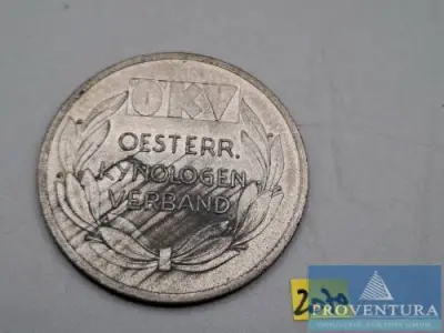 Medaille ÖKV Oesterr. Kynologen-Verband verliehen an Axel v. Pöch-Larn Wien 31.V. 1.VI.1947 "Sehr gut" – kavel bij Proventura, Göttingen