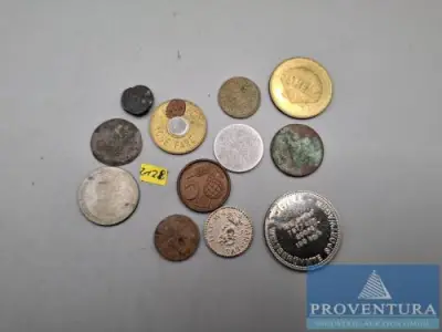 Token Spielmünzen und unbekannte Münzen ca. 12 Stück – kavel bij Proventura, Göttingen