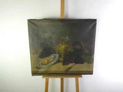 Klassiek stilleven – Olieverf op doek – kavel bij De Kringwinkel, Heverlee