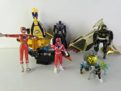 Vintage Power Rangers-collectie – kavel bij De Kringwinkel, Heverlee