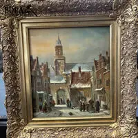 Schilderij tafereel get – kavel bij BOPA Auctions, Oekene