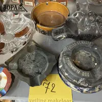 Lot asbakken - 6 stuks – kavel bij BOPA Auctions, Oekene