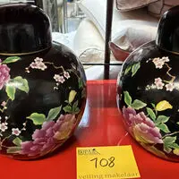 Koppel vintage Chinese porseleinen gemberpotten – kavel bij BOPA Auctions, Oekene