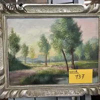 Landschapsschilderij in olieverf op canvas - get – kavel bij BOPA Auctions, Oekene