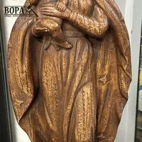 Art Deco houten beeld van Maria met kindje Jezus – kavel bij BOPA Auctions, Oekene