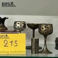 Lot koperen en verzilverde items - 24 stuks – kavel bij BOPA Auctions, Oekene