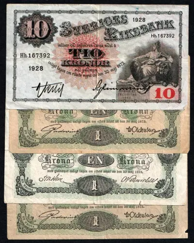 Swedish banknotes (4) – kavel bij Schulman, Online!