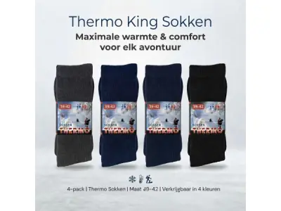 12 paar THERMO KING thermo sokken Thermo king maat 39-42 – kavel bij XL Auctions