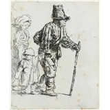 Rembrandt (Leiden 1606 - Amsterdam 1669)Peasant family on the tramp (c – kavel bij AAG Arts & Antiques Group