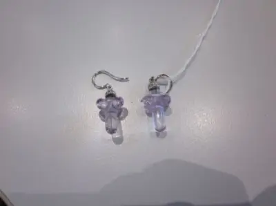 1 Paar Ohrgehänge mit Amethysten und Brillanten – kavel bij Perlick Industrieauktionen, Königstein im Taunus