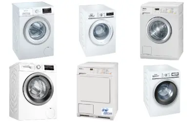 Set van 16 wasmachines en wasdrogers - Gereviseerd B – kavel bij Stocklear