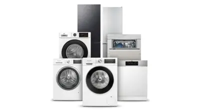Partij van 8 grote huishoudelijke apparaten - Samsung, Whirlpool, Beko – kavel bij Stocklear