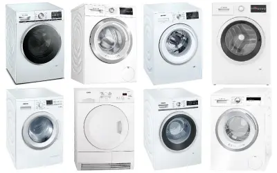 Set van 16 wasmachines en wasdrogers - Gereviseerd B – kavel bij Stocklear