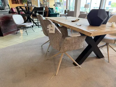 Set van 4 eetkamerstoelen grijs/wit – kavel bij Onlineveilingmeester, Joure