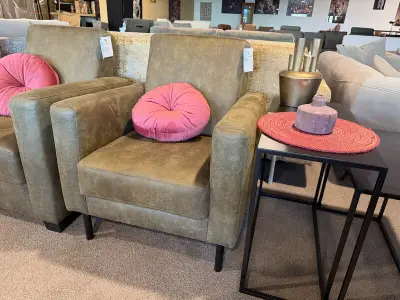 Fauteuil boston green – kavel bij Onlineveilingmeester, Joure