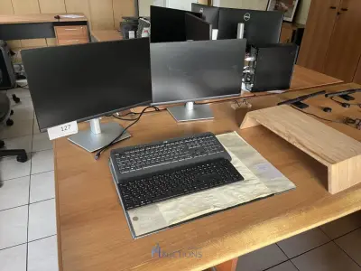 2 monitors DELL met toetsenborden – kavel bij VH Auctions