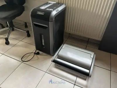 Papierversnipperaar FELLOWES 99Ci met inbindmachine – kavel bij VH Auctions