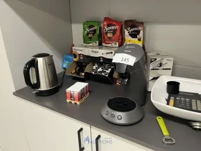 Koffiezetapparaat PHILIPS SENSEO met toebehoren – kavel bij VH Auctions