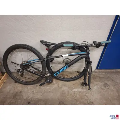 Mountainbike CUBE Frame schwarz m.blau RNR:WCW6988Rxxx – kavel bij Justiz-Auktion, Augsburg