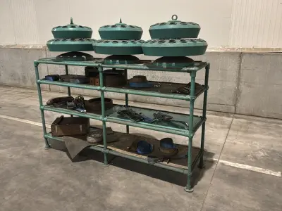 Lista stalen legbord – kavel bij Dome Auctions, Depot Deinze