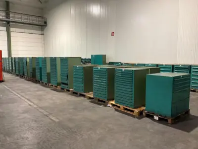 Dome Auctions: Lista industriële ladenkasten en werkplaatsinrichting – veiling bij Dome Auctions