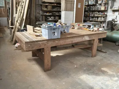 Houten werkbank – kavel bij Dome Auctions, Dentergem