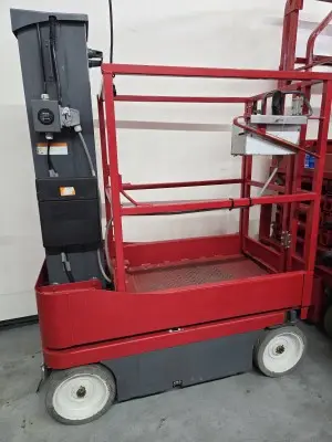 Skyjack Senkrechtmastbühne Elektro SJ 12 | Bj.: 2016 | Stunden: ca. 340 – kavel bij Oechsler Industrieverwertung, Waghäusel-Wiesental