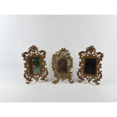 3 Messingspiegel ca. 20x 30cm – kavel bij Luedtke Versteigerungen, Berlin