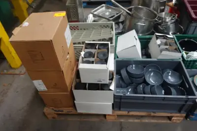 Pallet diverse glazen – kavel bij Openbare Verkopen, Wielsbeke