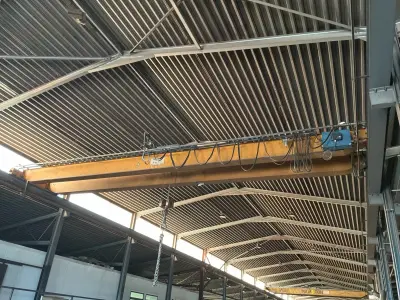 Demag ZKKE 6,3 ton x 11410 mm cc Halkraan – kavel bij Dome Auctions, Depot Deinze