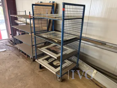 Verplaatsbare rolwagen (blauw) – kavel bij IVG, Winsen (Aller)
